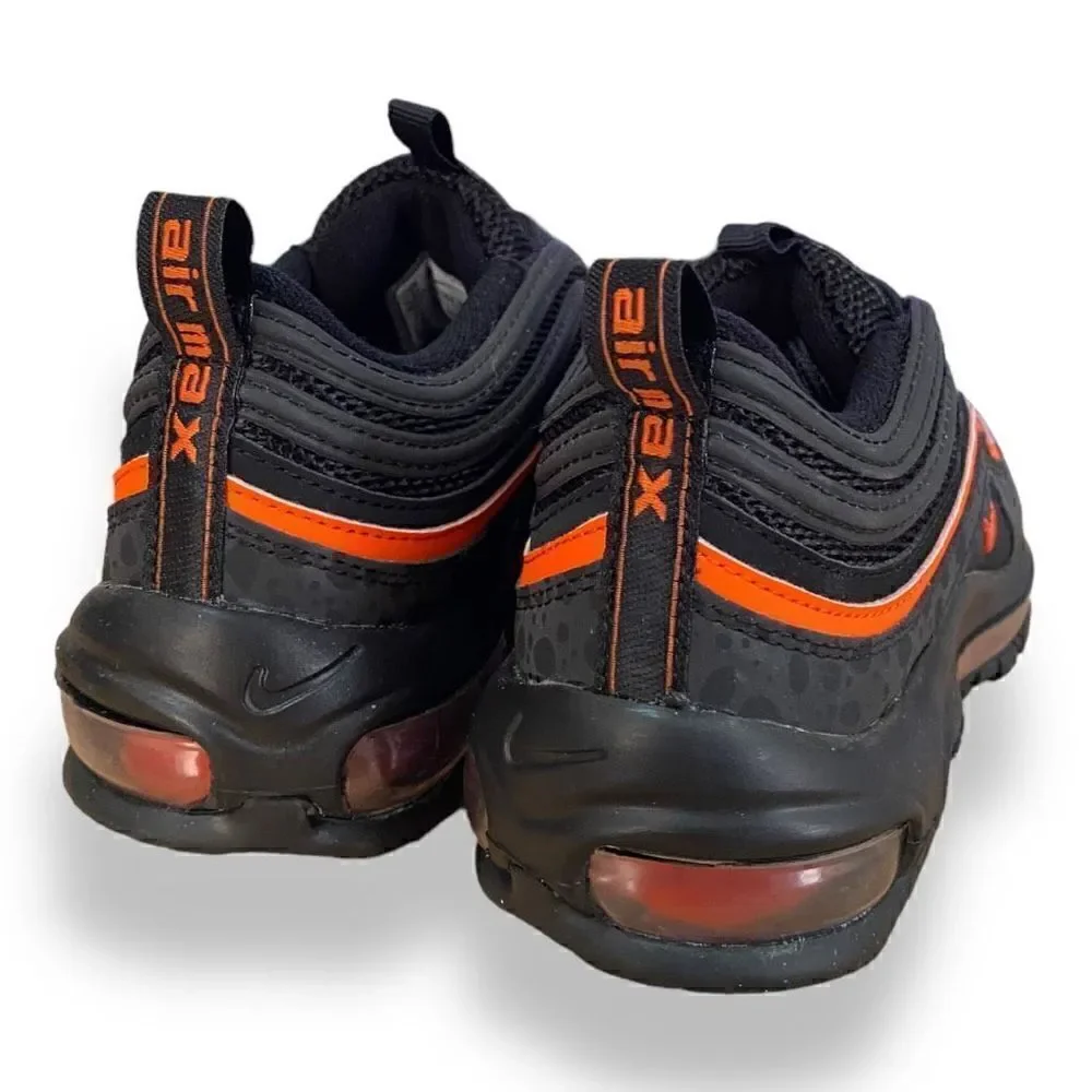 Nike Air Max 97 GS Safari Black Safety Orange DX3088-001 Youth size 5Y/ 6.5 Wmns